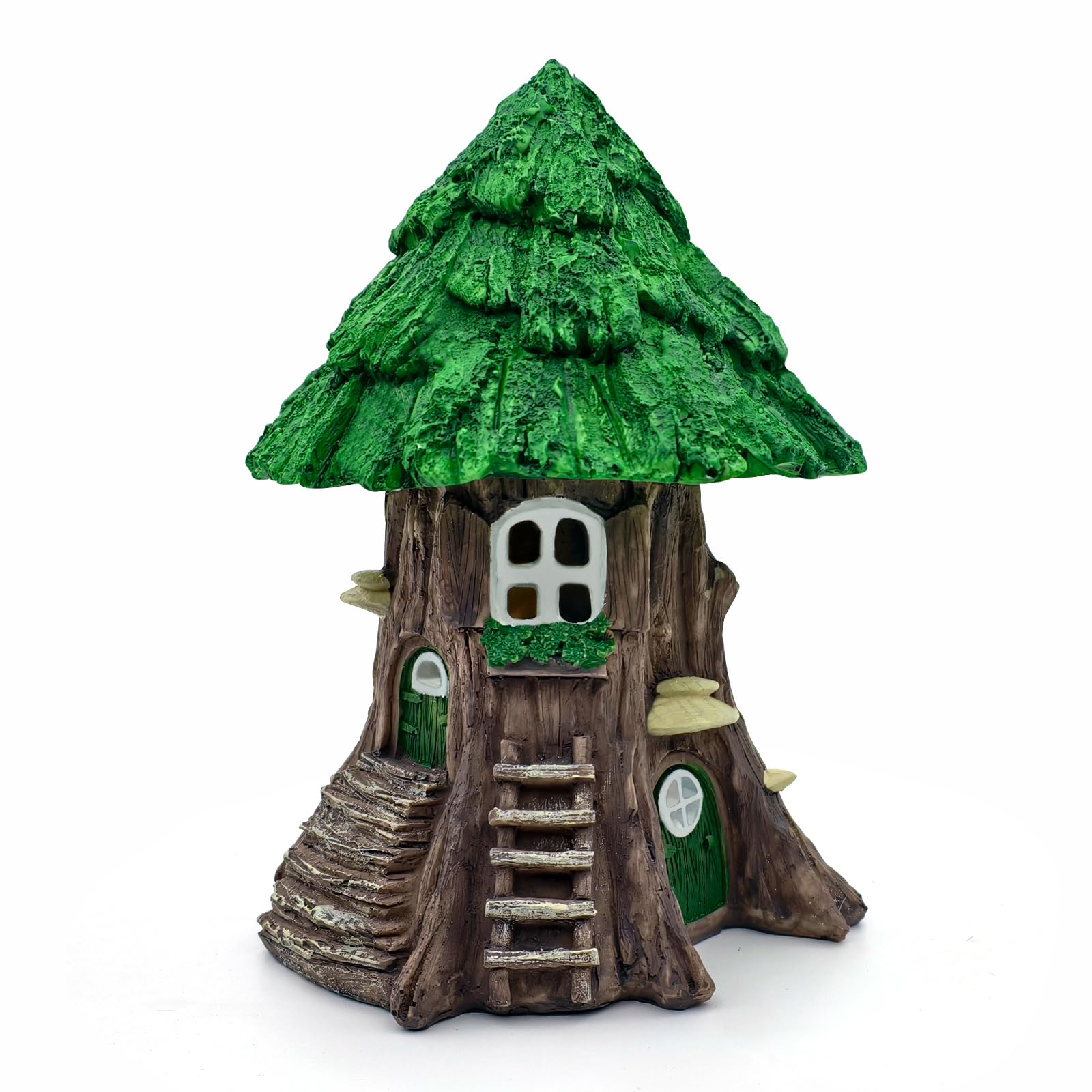 Photo 1 of DONABELA Fairy Garden Tree House Miniature Decor Set