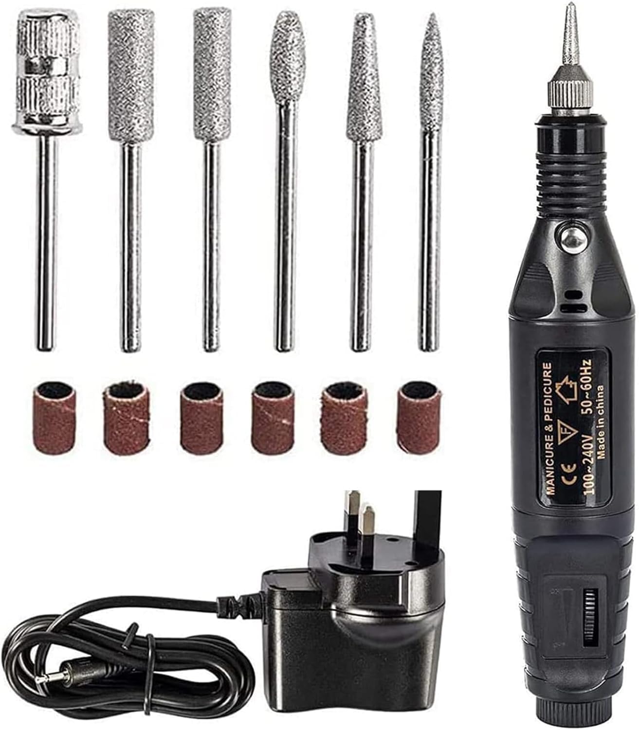 Electric Nail File, Nail Drill Machine for Gel Nails Adjustable Speed