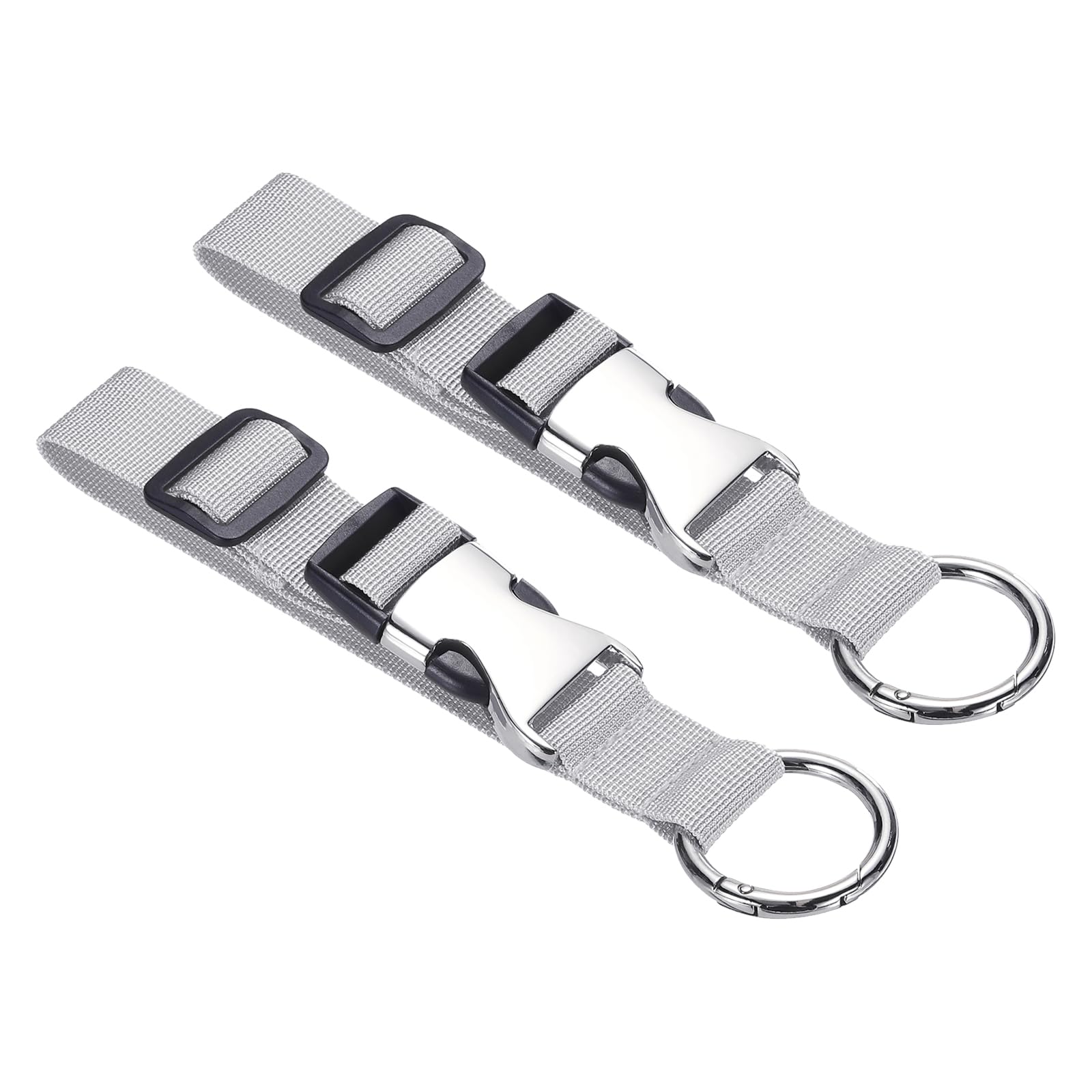 PATIKIL Luggage Connector Straps, 2Pcs Jacket Grip Travel Belt, Add a Bag Luggage Strap with D-Ring Hook/Buckle for Baggage Suitcase Backpack,Light