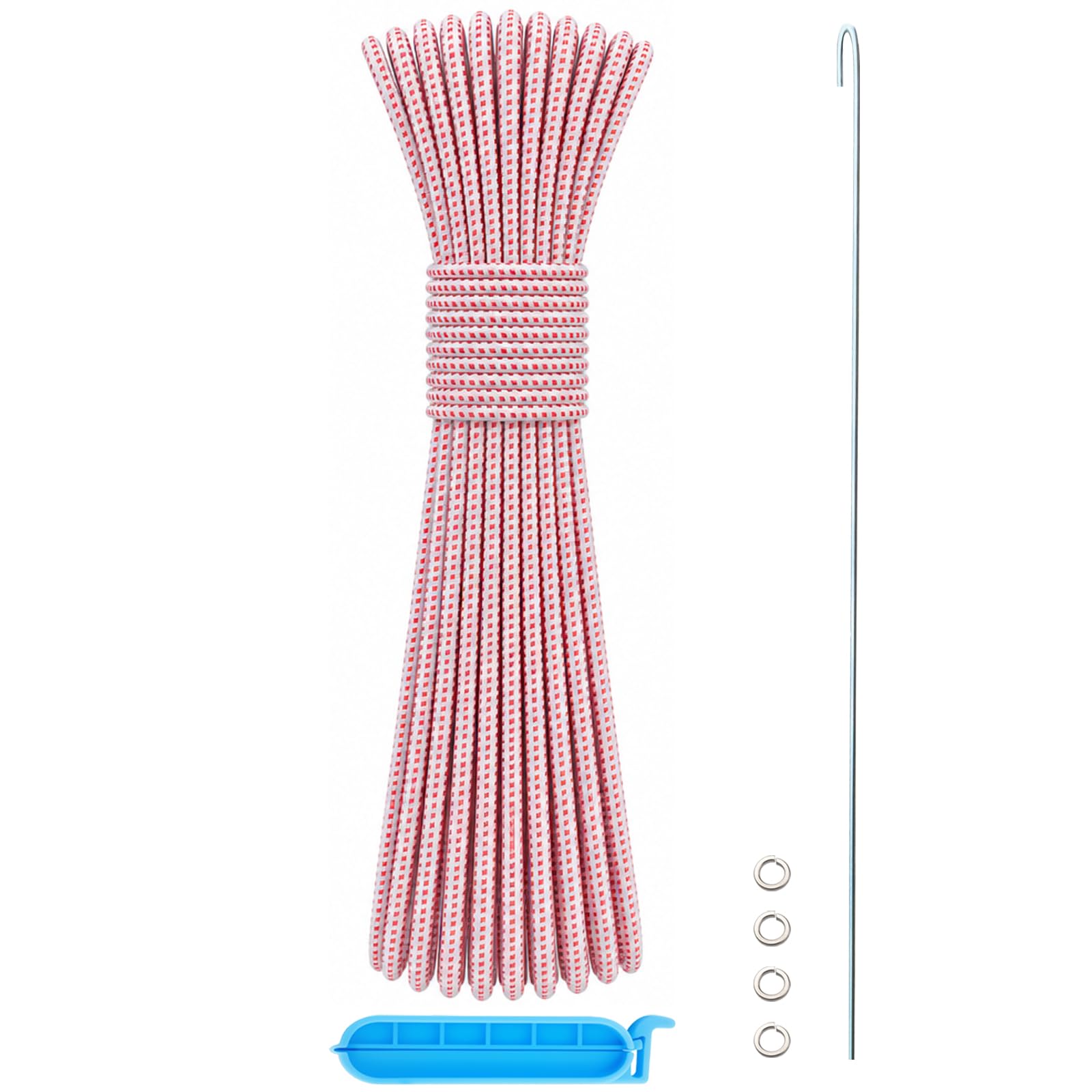 Tent Pole Shock Cord 1/8 inch 60ft, Replacement Shock Cord for