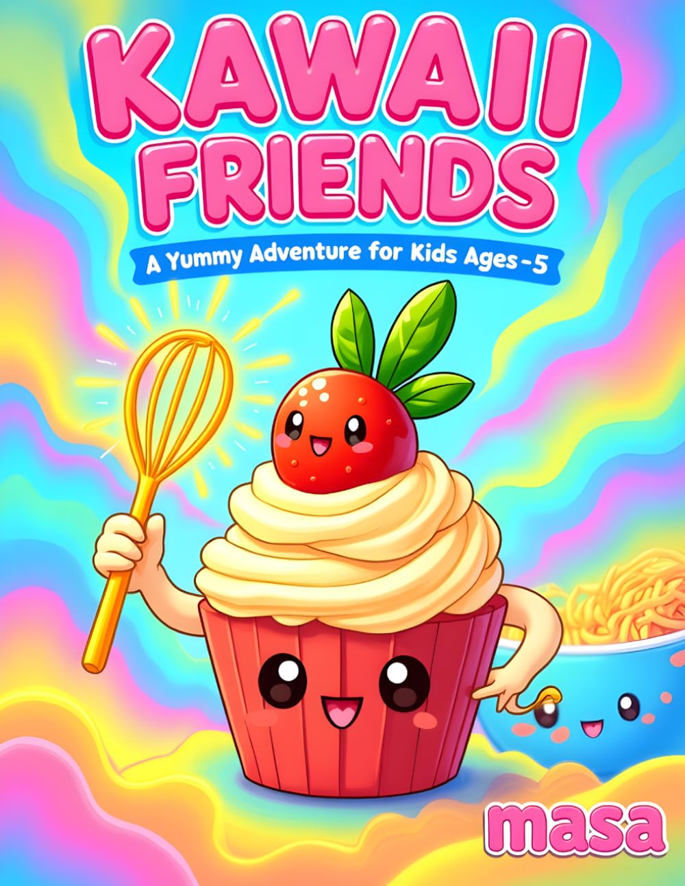 Kawaii Food Friends: A Yummy Adventure for Kids Ages 3-5