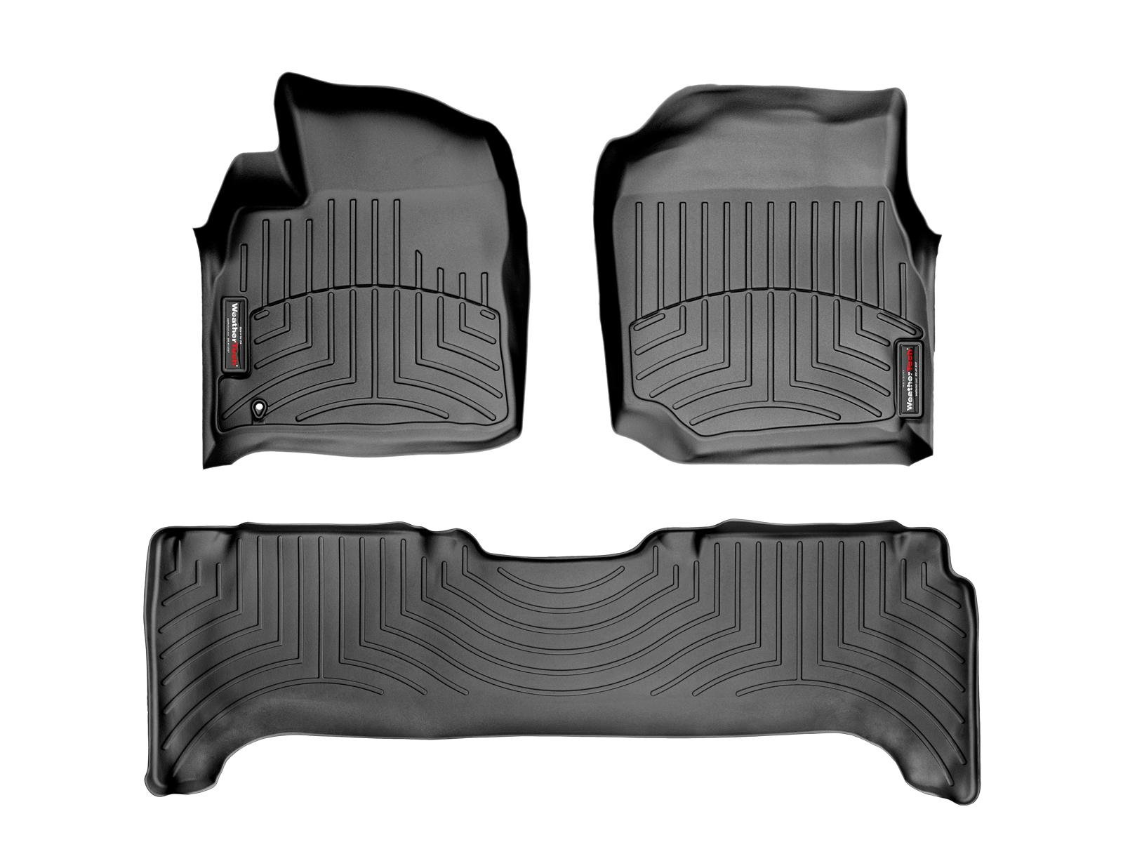 WeatherTech DigitalFit Front and Rear Floorliner Mats for Land Cruiser 100 Series 200, Black
