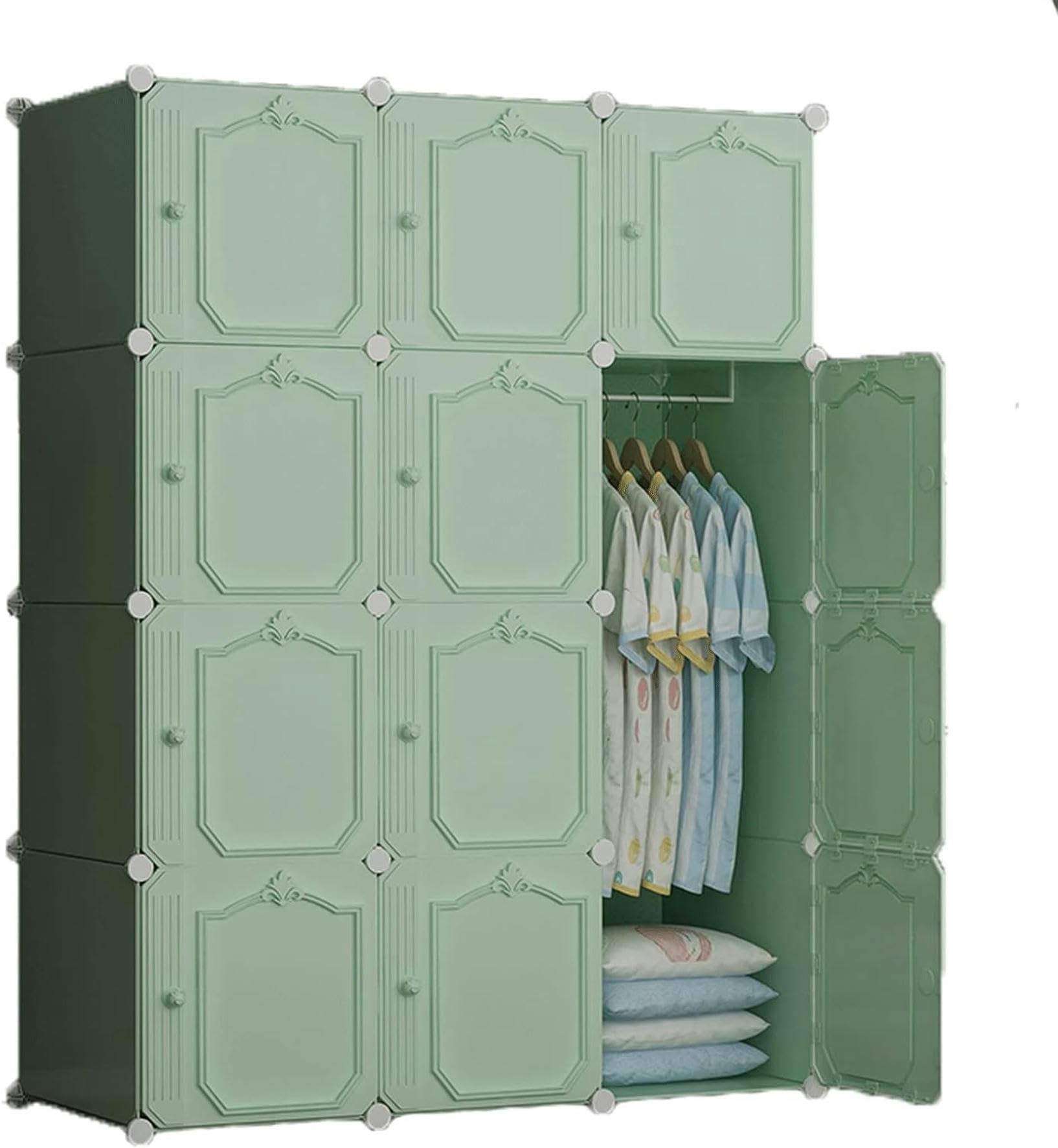 Armario Closet Organizador Modular con Cubos Guardarropa para Ropa