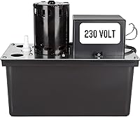 Vista 12 de Little Giant VCL-45ULS Bomba automática de eliminación de condensado de 115 voltios, 1/5 HP, 450 GPH, tanque de 1 galón e interruptor de seguridad