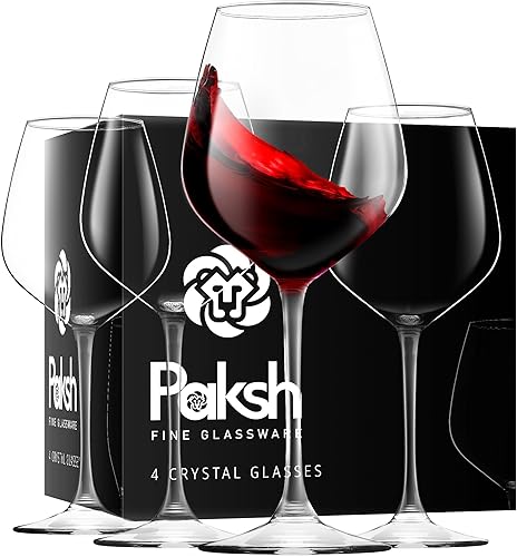 Miniatura 1 de Copas italianas para vino tinto Paksh Novelty  18 onzas copa de vino transparente Set de 4 Transparente