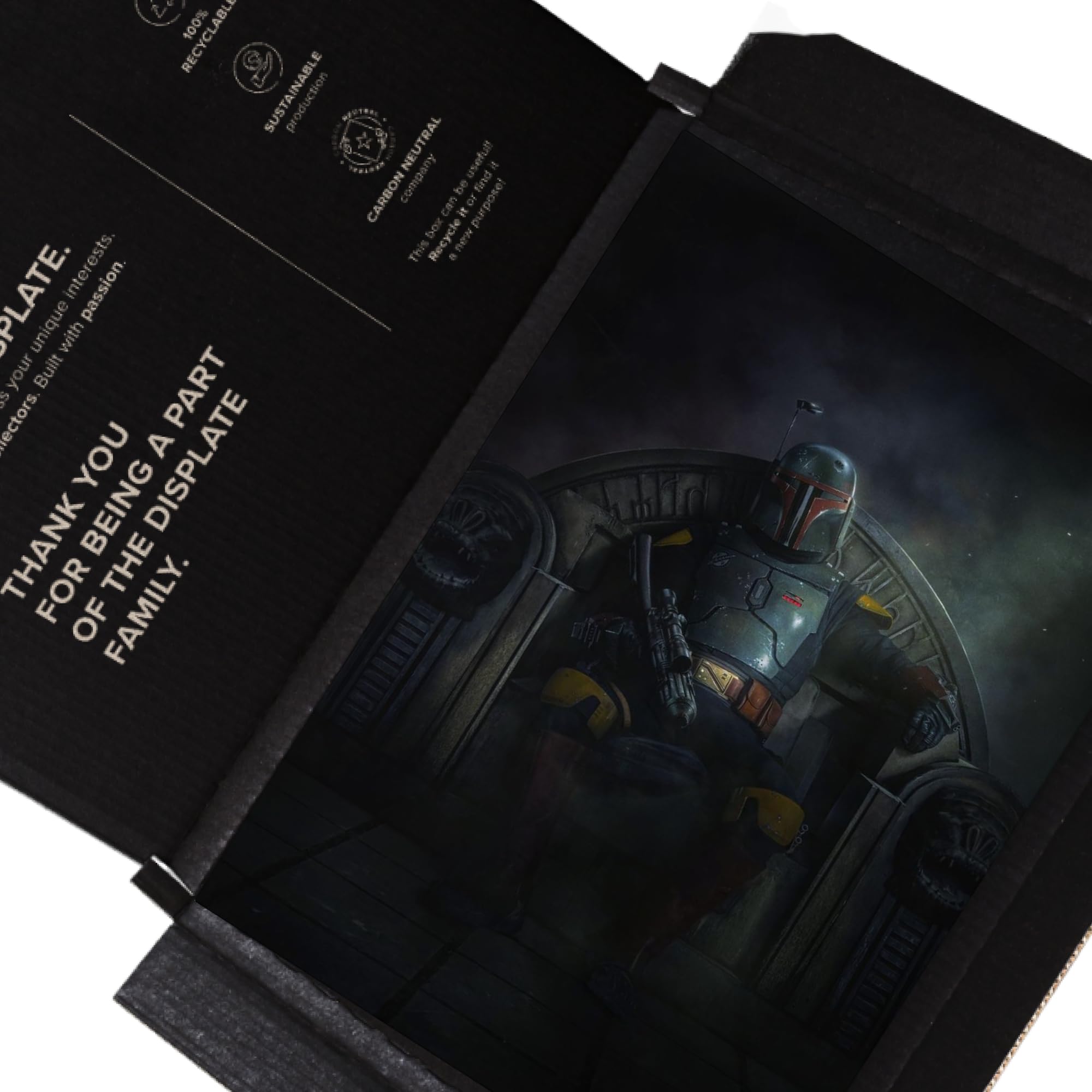 Displate édition Limitée Le Livre De Boba Fett - Métal 45x32 Cm - Numérotée Xxx/1500 - Neuf