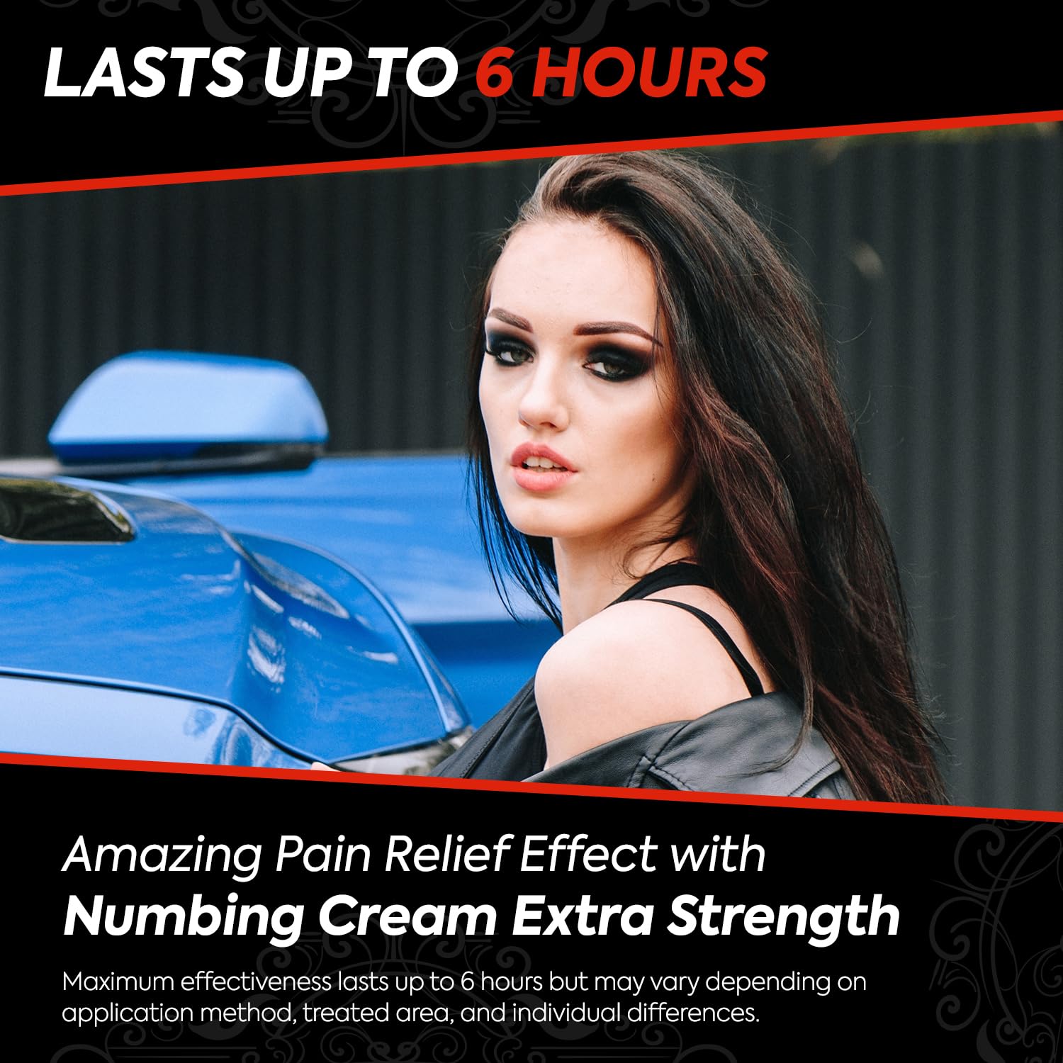 5% Lidocaine Numbing Cream Maximum Strength: for Pain Relief Itching Burning Soreness - Fast Acting & Long Lasting Numbness with Emu Oil and Arnica 50g — Amazon image 3