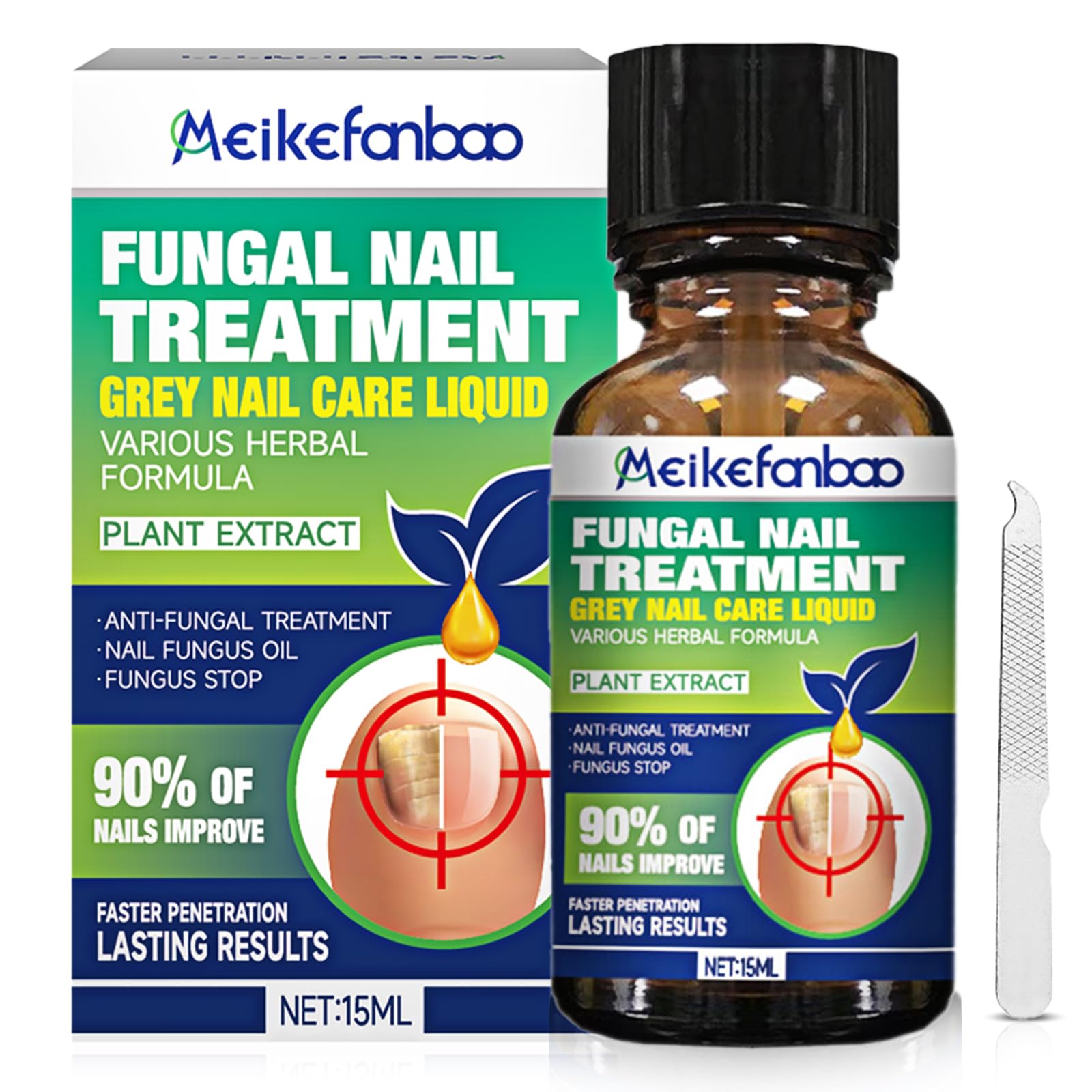 Toenail Fungus Treatment Extra Strength,Nail Repair Liquid Solution with Tea Tree Oil for Discolored and Damaged Nails, Nail Fungus Treatment for Men