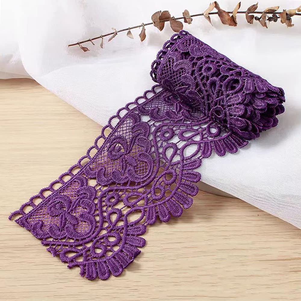 10 cm di larghezza nastro in pizzo di raso di latte stile vintage con