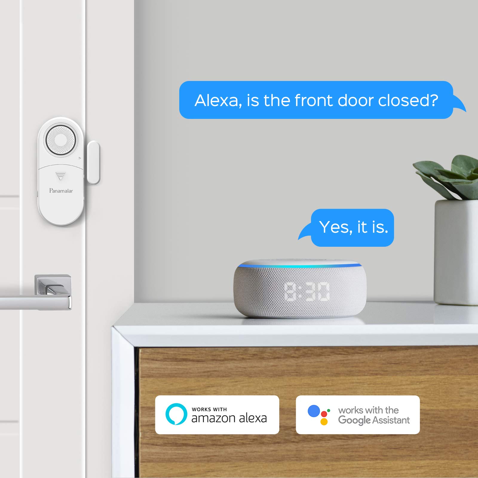 Sensore Porte/Finestre WiFi Panamalar - Allarme Smartphone, Compatibile Con Alexa E Google Home - Foto 9