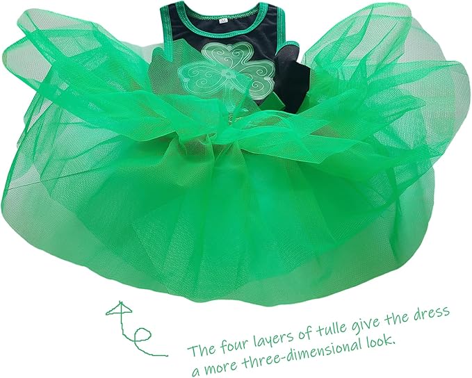 Disfraz de San Patricio para Perro Pequeño, Vestido Verde, Pañoleta y Clip 3 Piezas miniatura 6