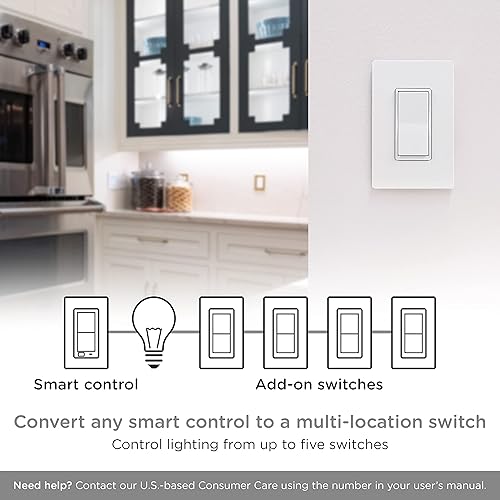 Miniatura 10 de Enbrighten Interruptor de luz inteligente Z-Wave en pared con QuickFit y SimpleWire, funciona con Google Assistant, Alexa y SmartThings, requiere