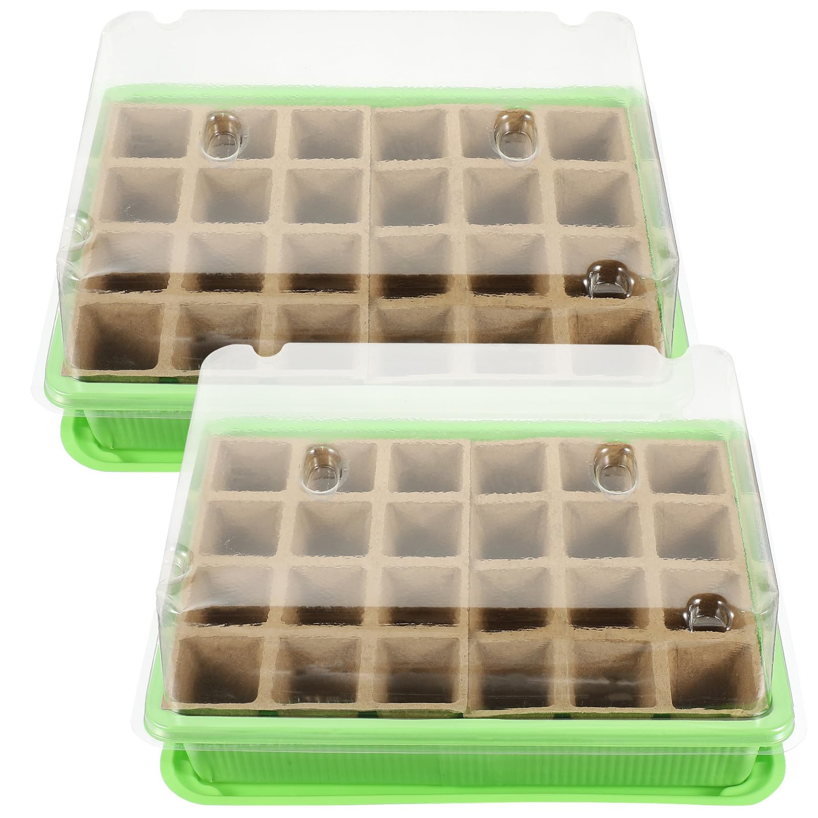 Plateaux de germination anti-pourrissement à drainage pour des semis vigoureux en intérieur