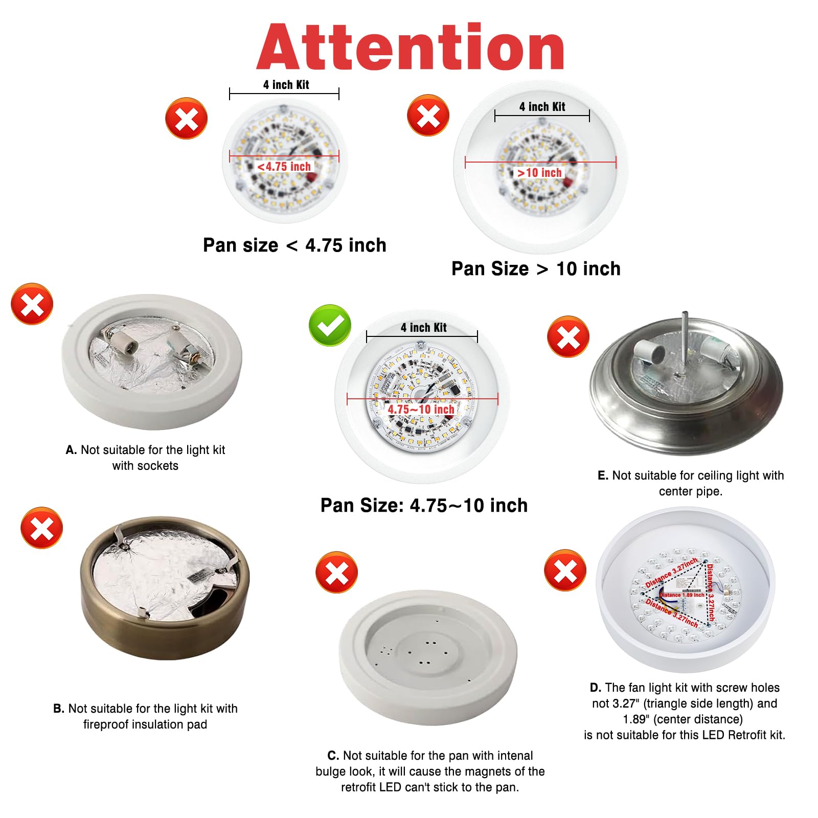 HCFEI LED Einbaustrahler Dimmbar Weiss 230V Dimmbar 75mm 4.5W Ultra Flach IP44 LED Spots Deckenspots für Badezimmer Küche Wohnzimmer, Kein Flackern (6er - Neutralweiß 4000K)