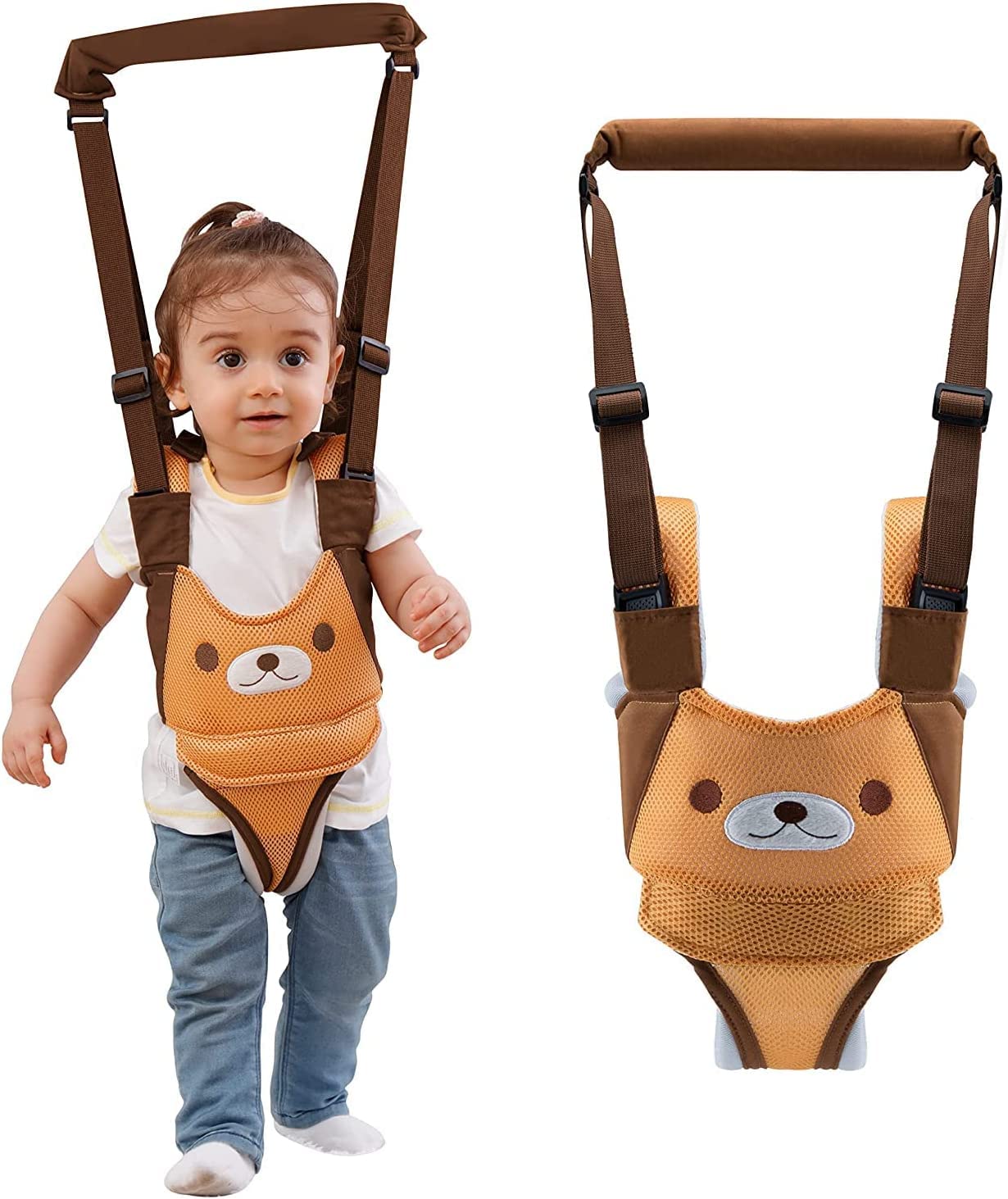 Starbea Baby Walking Harness Handheld Kids Walker Helper Toddler Infant Walker Harness Assistant Belt Help Baby Walk Child Learning Walk Support Assist Trainer Tool for 7-24 Month Old
