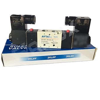 4V220-08A - AirTAC 4V200 Series 5/2 Way Double Coil Solenoid Valve Port 1/4