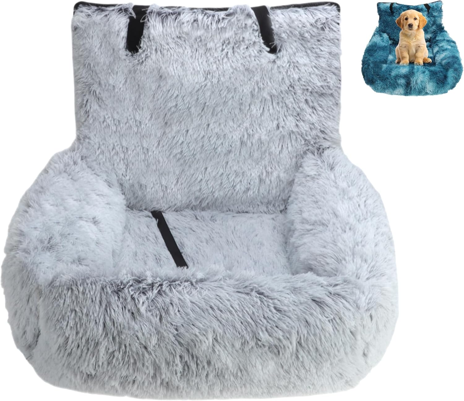 Soft Washable Dog Car Seat Bed – Easy Install for All Vehicles Soft Washable Dog Car Seat Bed – Easy Install for All Vehicles