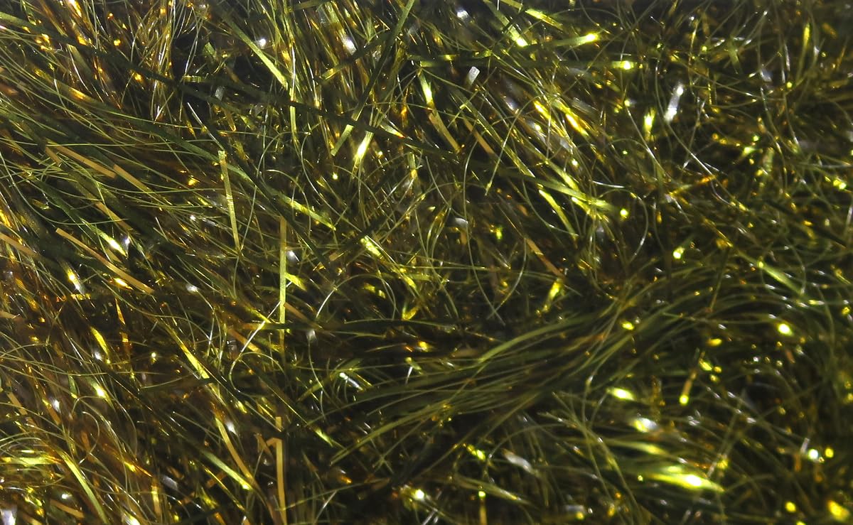 Hareline Polar Reflector Flash Chenille Olive Brown