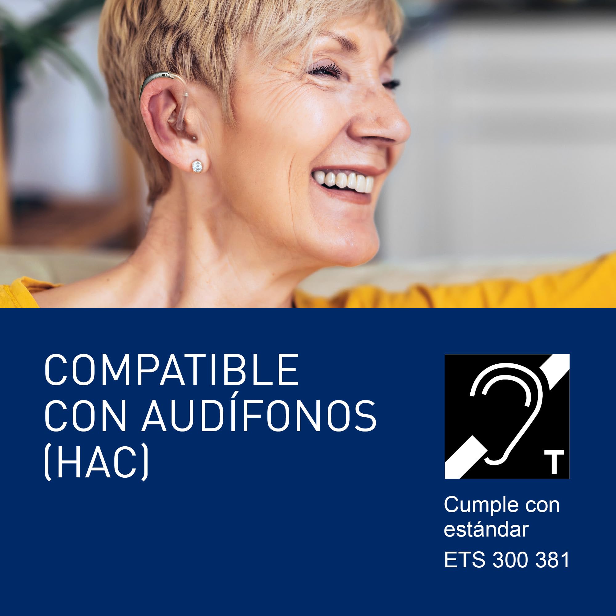 Panasonic KX TS500EXB - Teléfono Fijo con Cable para Hogar u Oficina, Montaje en Pared o Escritorio, Control de Volumen, Repetición de Número, Color Negro — view 5