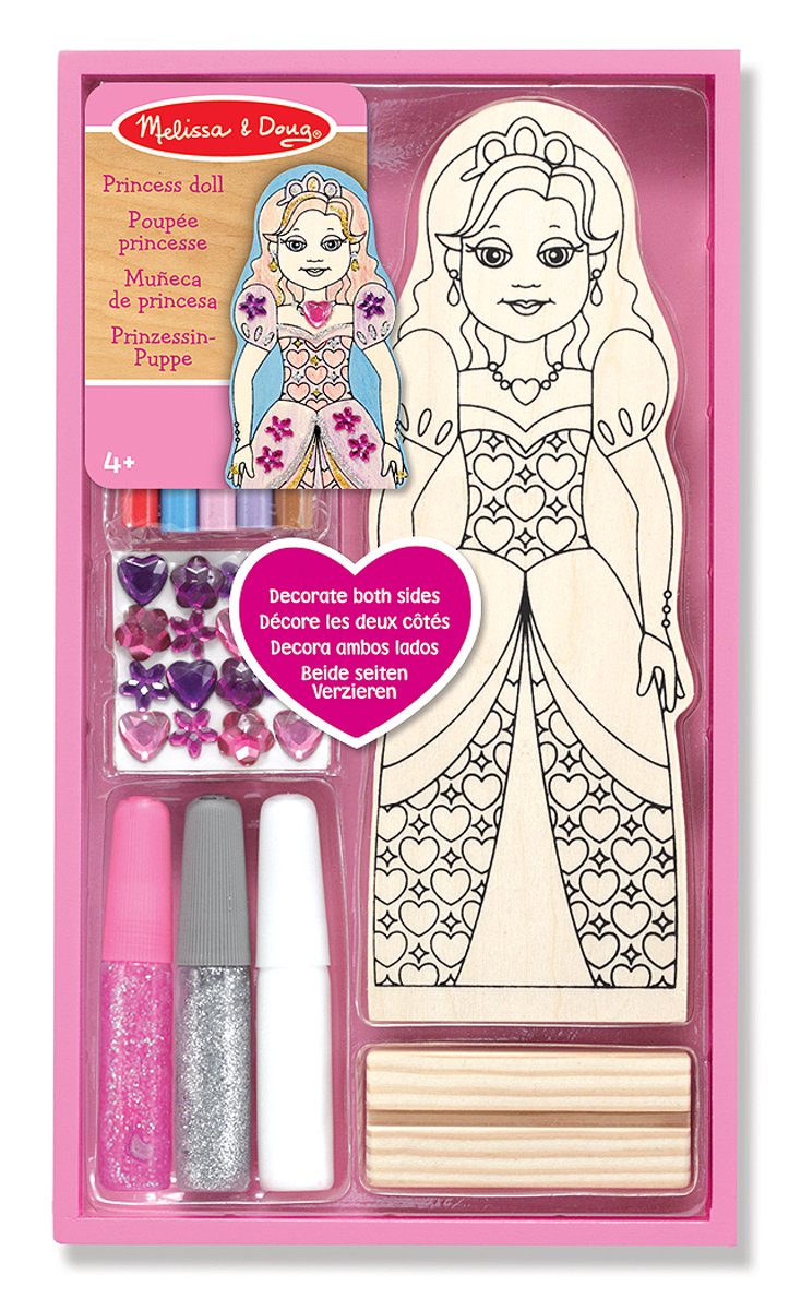 Melissa & Doug - 14581 - Kit De Loisirs Créatifs - Réalisez Votre Propre Décoration - Poupée Princesse