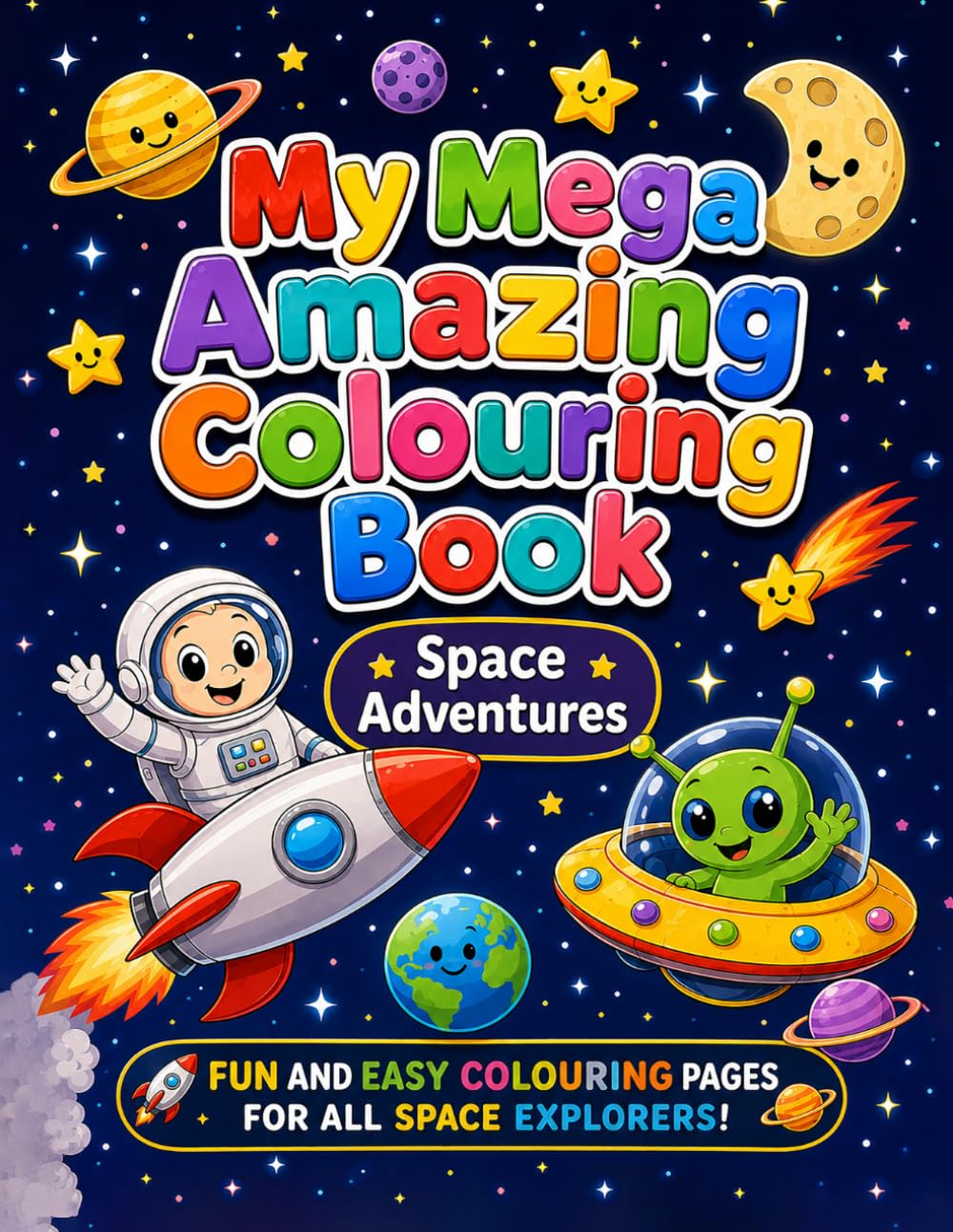 My Mega Amazing Colouring Book: Space Adventures