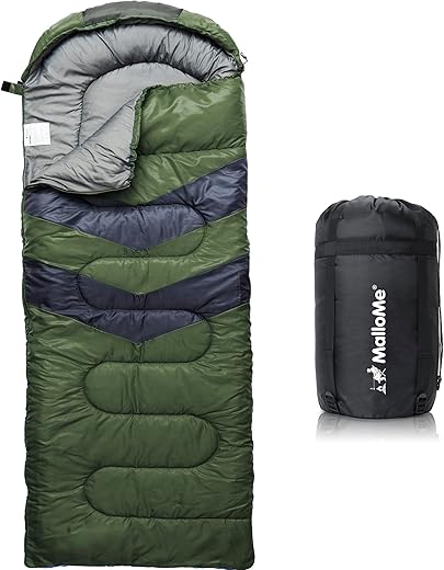 MalloMe Lightweight Sleeping Bags for Adults & Kids - Warm & Cold Weather