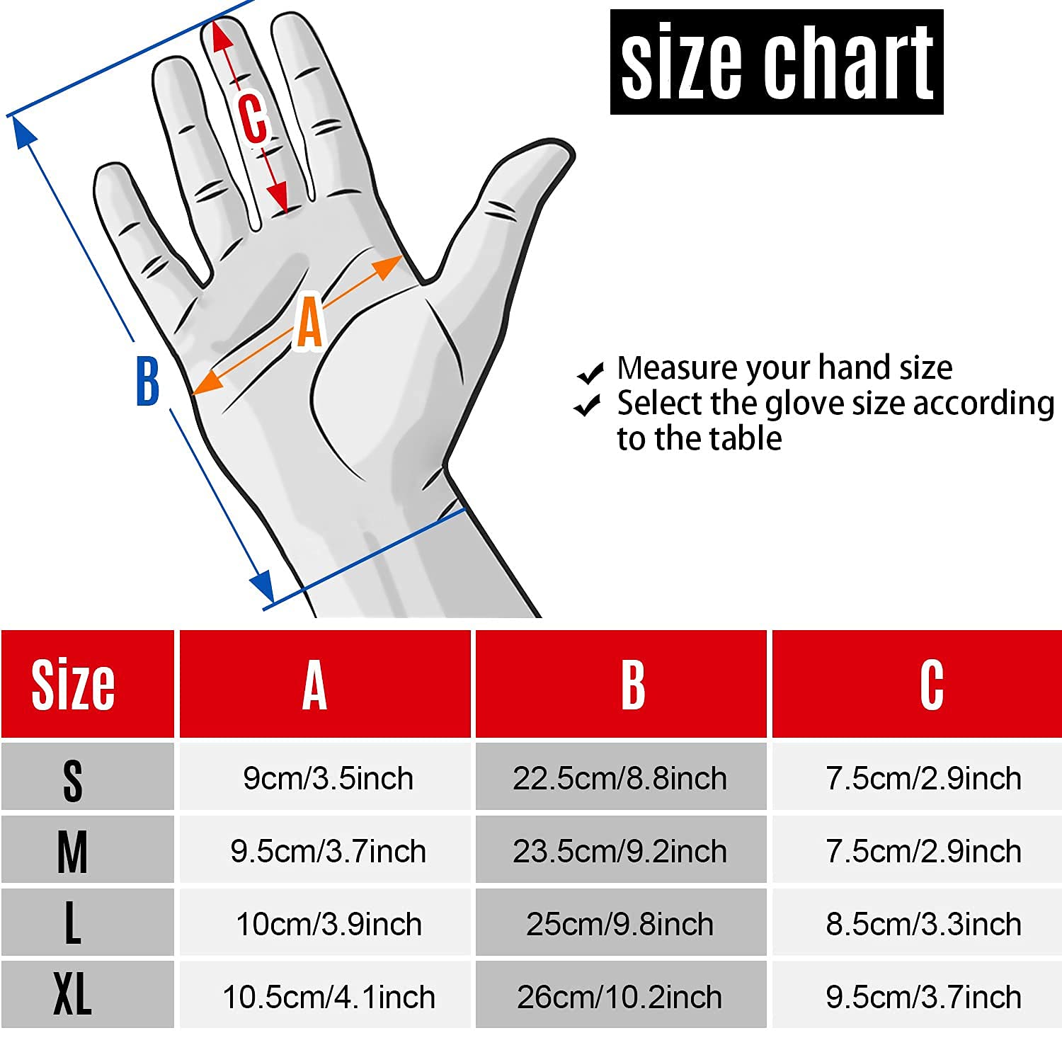 Gants Anti-coupures, Gants de Travail Gant de Fil métallique en Maille d'acier Inoxydable Durable antirouille Gant de Coupe fiable dernier matériau 1 Paire,S