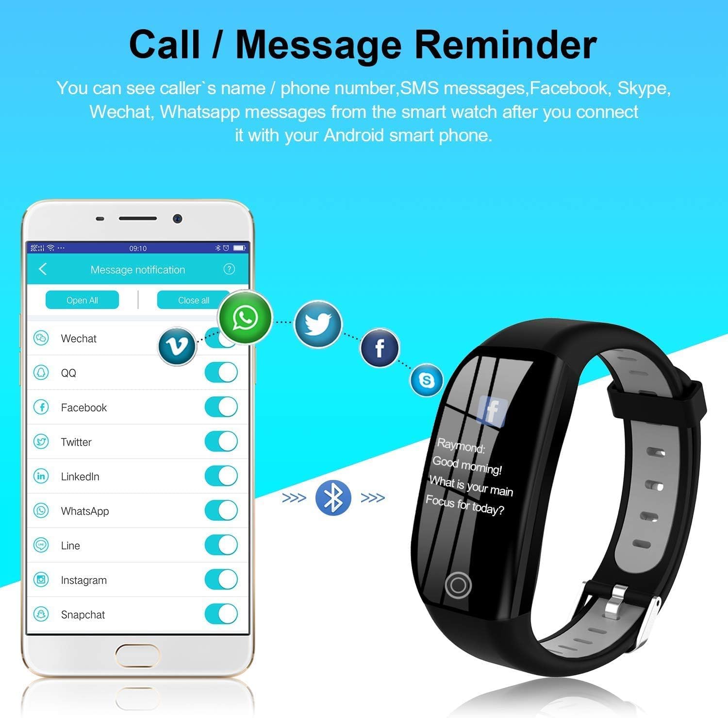 Tipmant Smartwatch Donna Uomo, Orologio Smartwatch Donna Uomo Cardiofrequenzimetro da Polso Impermeabile IP68 con Contapassi, SpO2, Sonno, Notifiche Messaggi, Orologio Fitness per iOS Android