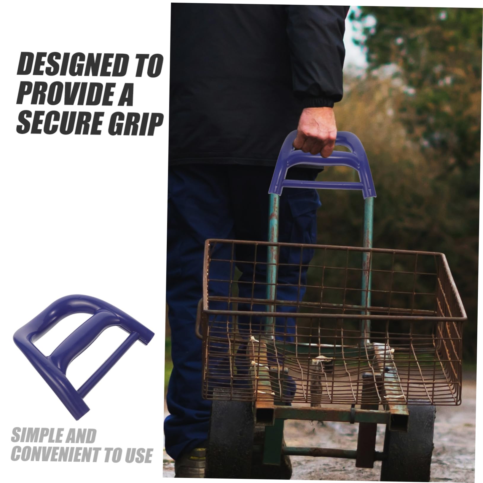STOBOK 4stücke Campingwagen Griff Ergonomischer Robuster Trolley-handgriff Aus Kunststoff Leicht Installierbar Für Garten Camping Und Einkaufswagen Design