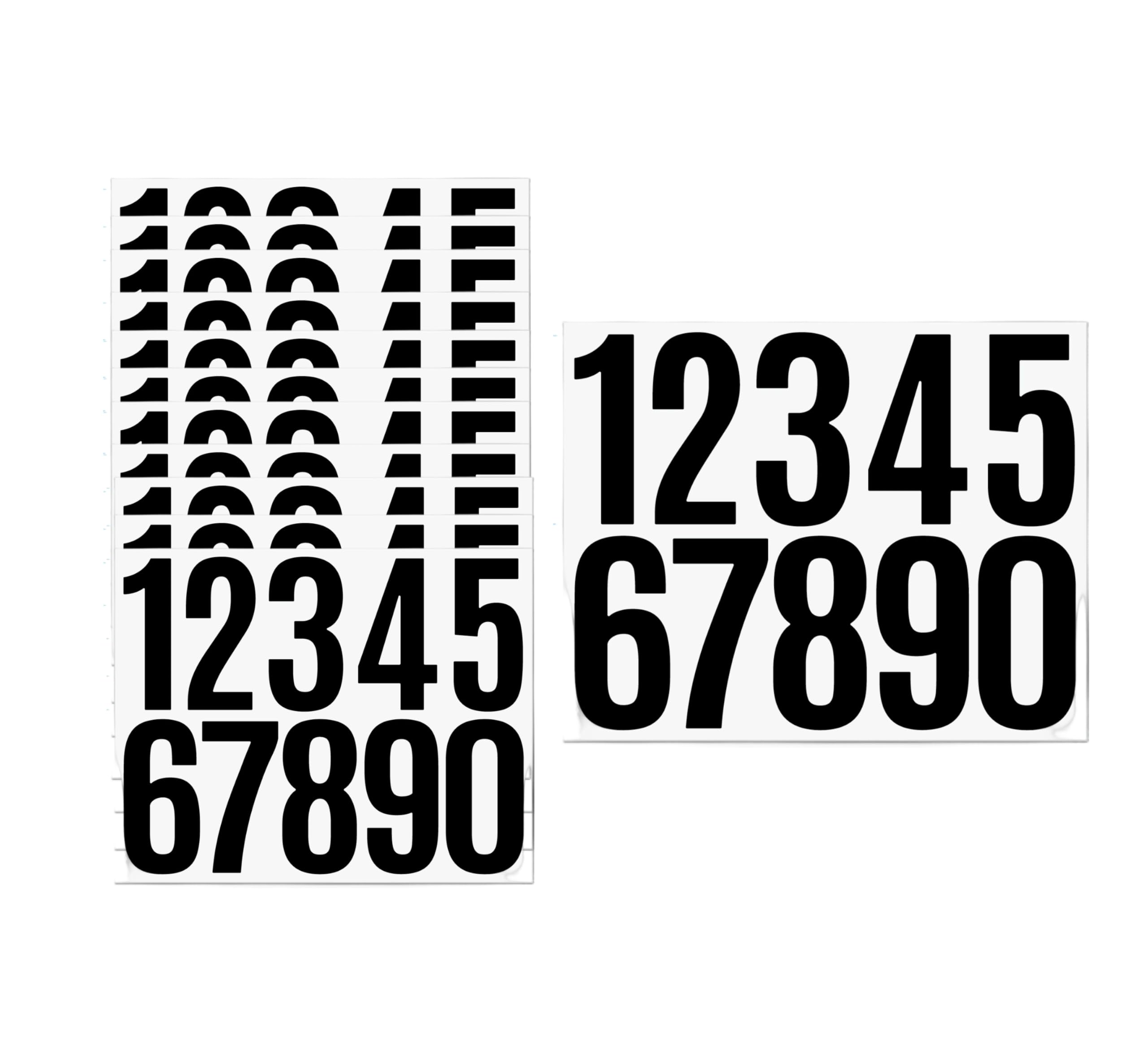 Trifletopia Black 12 Sheets Stick On Numbers Number Stickers Door Number Stickers Self Adhesive Waterproof Vinyl Address Numbers For Mailbox House Door