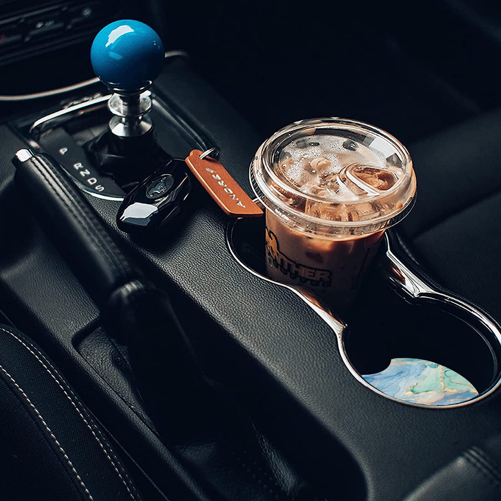 Juego De 2 Posavasos * De * * Para Coche, Antideslizantes Y Anti-polvo, Insertos Para Portavasos De Coche, Accesorios Interiores Para Vehículos