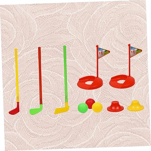 Miniatura 6 de Toyvian 1 juego de 10 unids al aire libre juguetes de plástico de golfista juguete de plástico para niños pequeños al aire libre juego de plástico