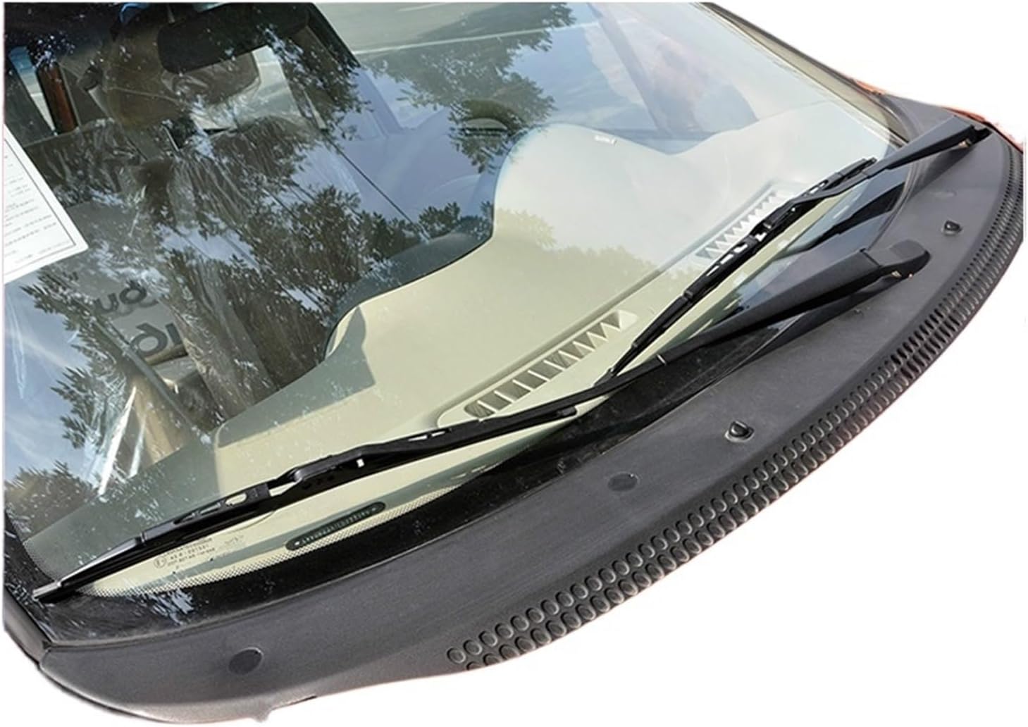 Car Wiper Blades Front Windshield Lower Decorative Trim Wiper Cover Plate Bumper Grille Compatible With CHERY QQ QQ3 2008 2009 2011 2012 S11-5300581