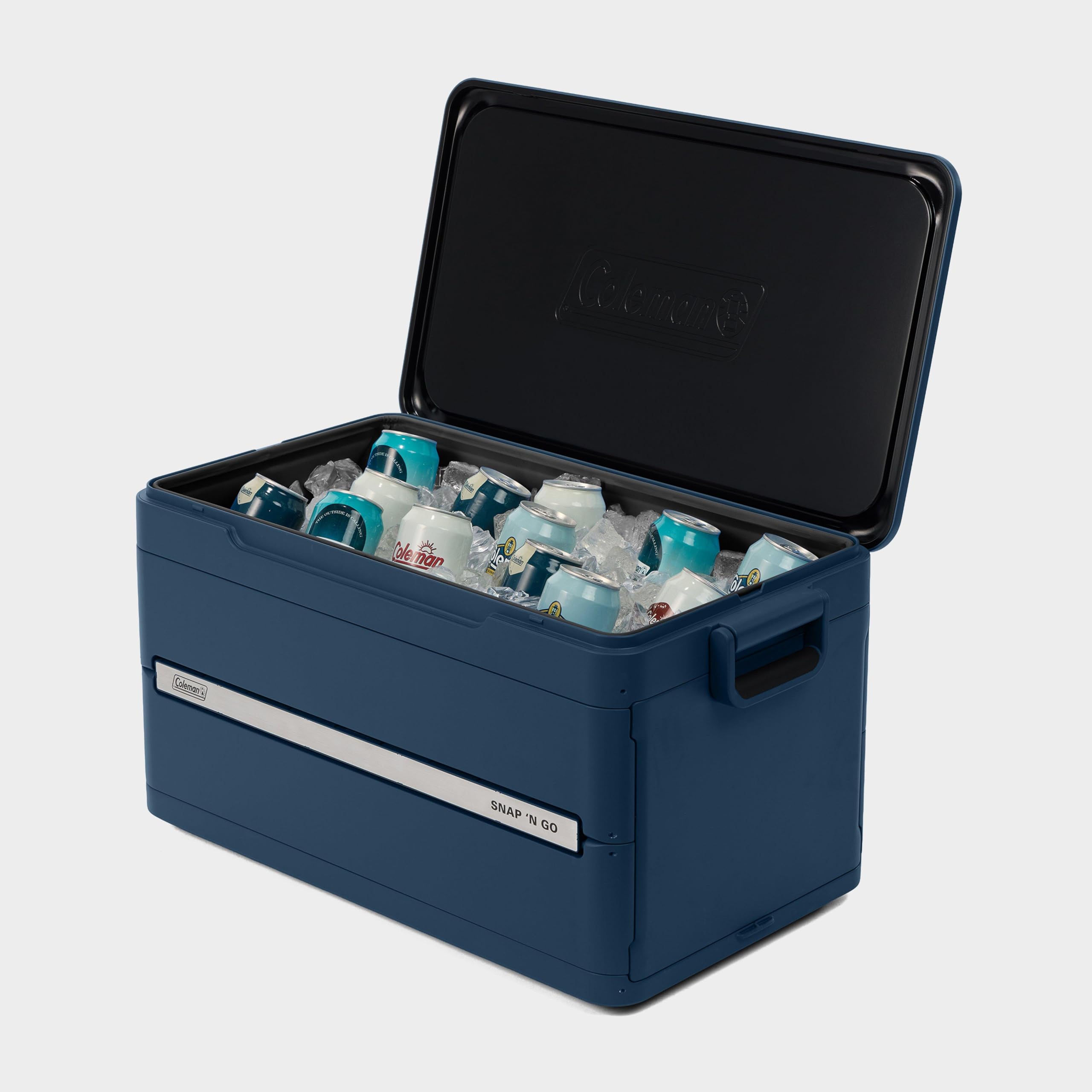 Coleman Snap N Go Faltbare Kühlbox, 35QT, 33L, Hält 64 Dosen, 42 Stunden kalt, Wasserdichtes, herausnehmbares Innenfutter, für Camping und Outdoor