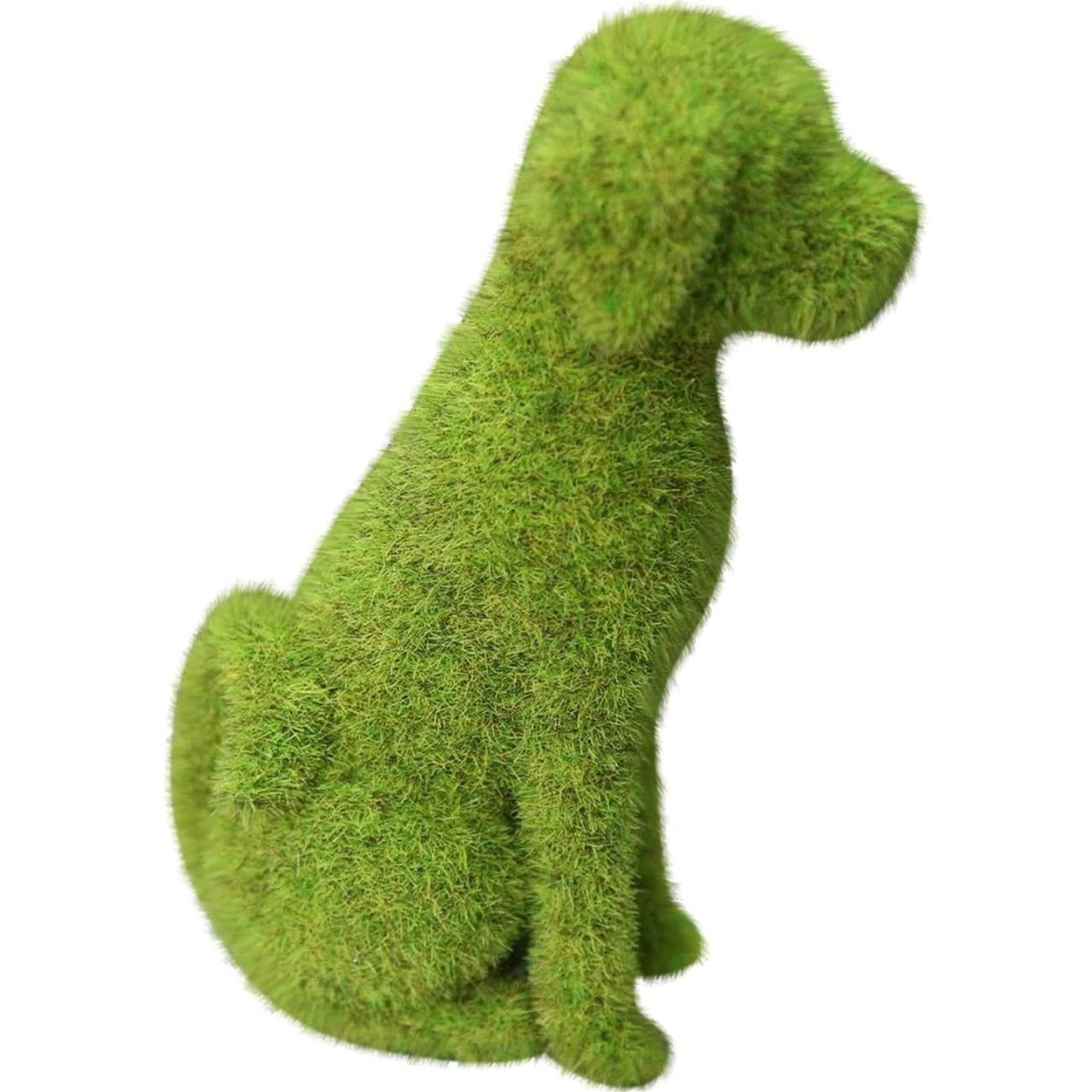 Statue de chien floqué pour jardin extérieur et décoration de cour