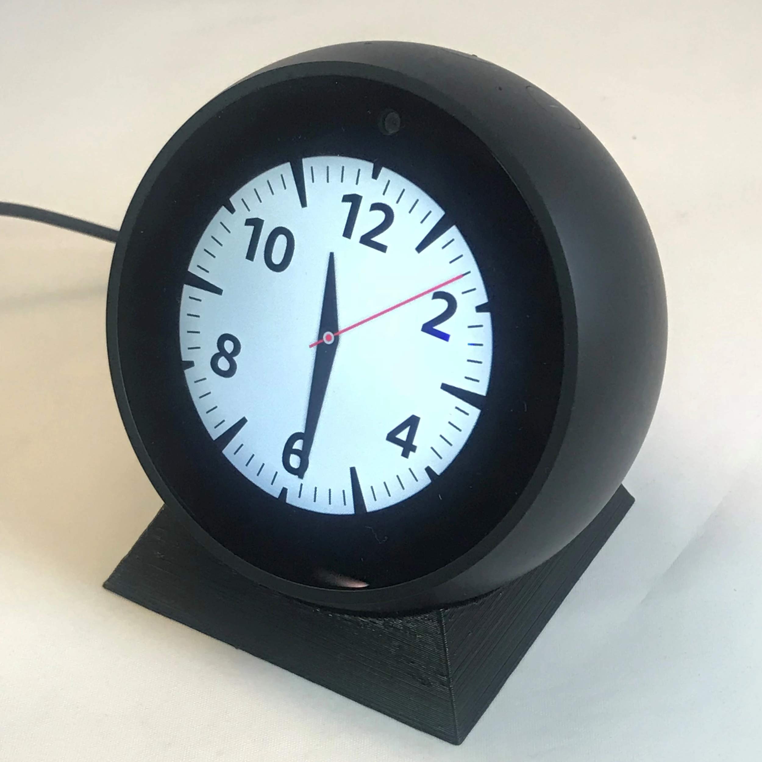 Echo Spot - Soporte ajustable para escritorio, color blanco o negro