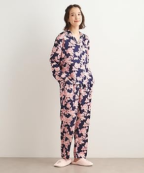 Amazon | [ ローラアシュレイ ] パジャマ(セット) 【収納袋付き/サテン
