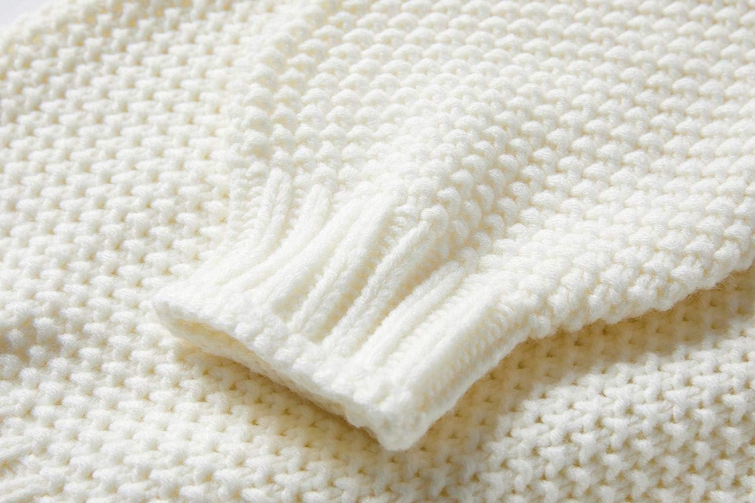 Imily Bela Girls Turtleneck Sweaters Kids Batwing Sleeve Knit Clothes Chunky Pullover Jumper - Image 6