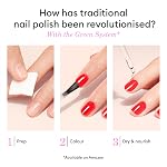 Manucurist Green Quick Dry Nail Polish Hollyhock - Blackish Red Nail Polish - 9-Free, Plant-Based and Vegan - Non Toxic - Natural Classic - Nails Care - Manicure - Made in France - 0.5 fl oz