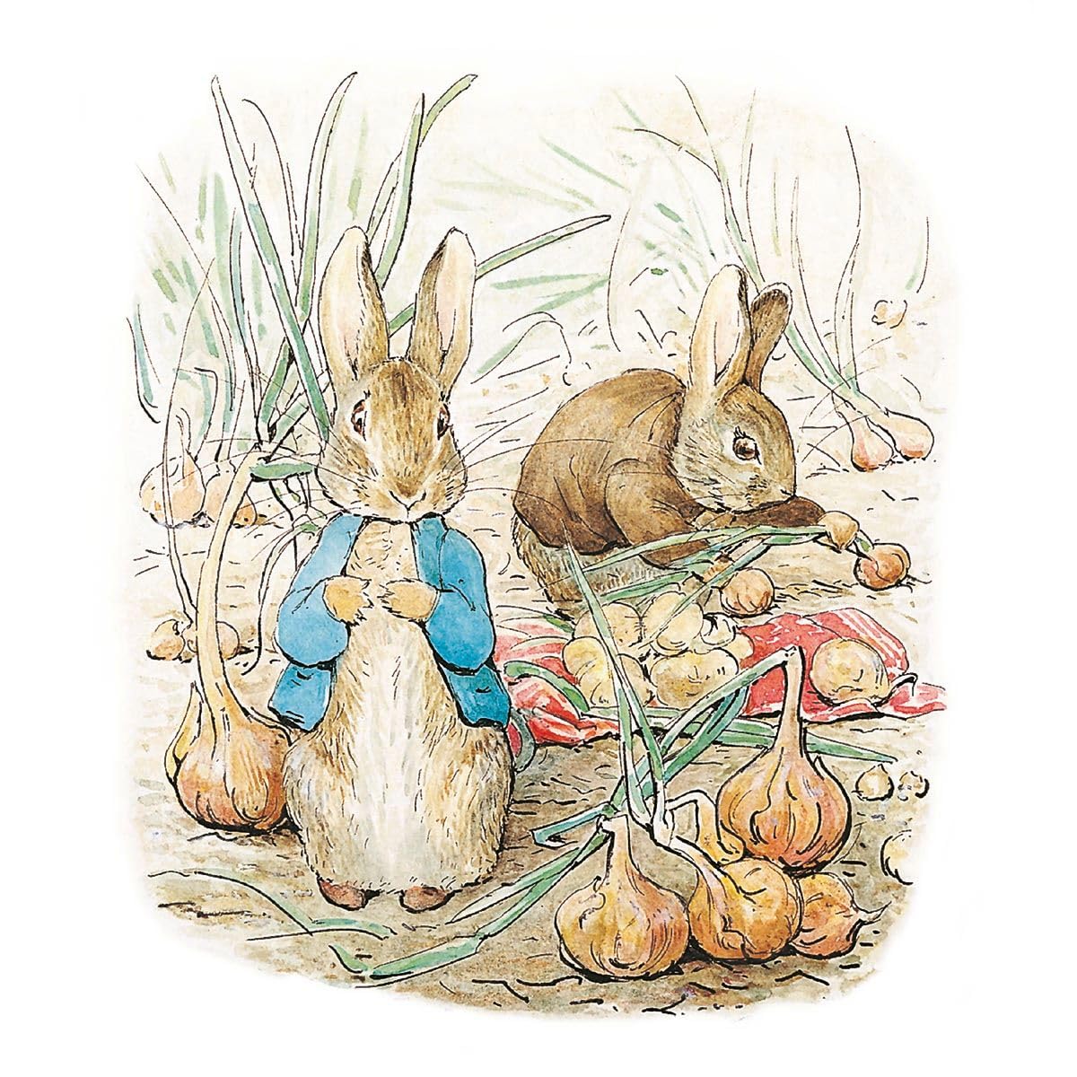 Peter Rabbit & Benjamin Bunny - Blank Birthday/all Occasion Card - Beatrix Potter