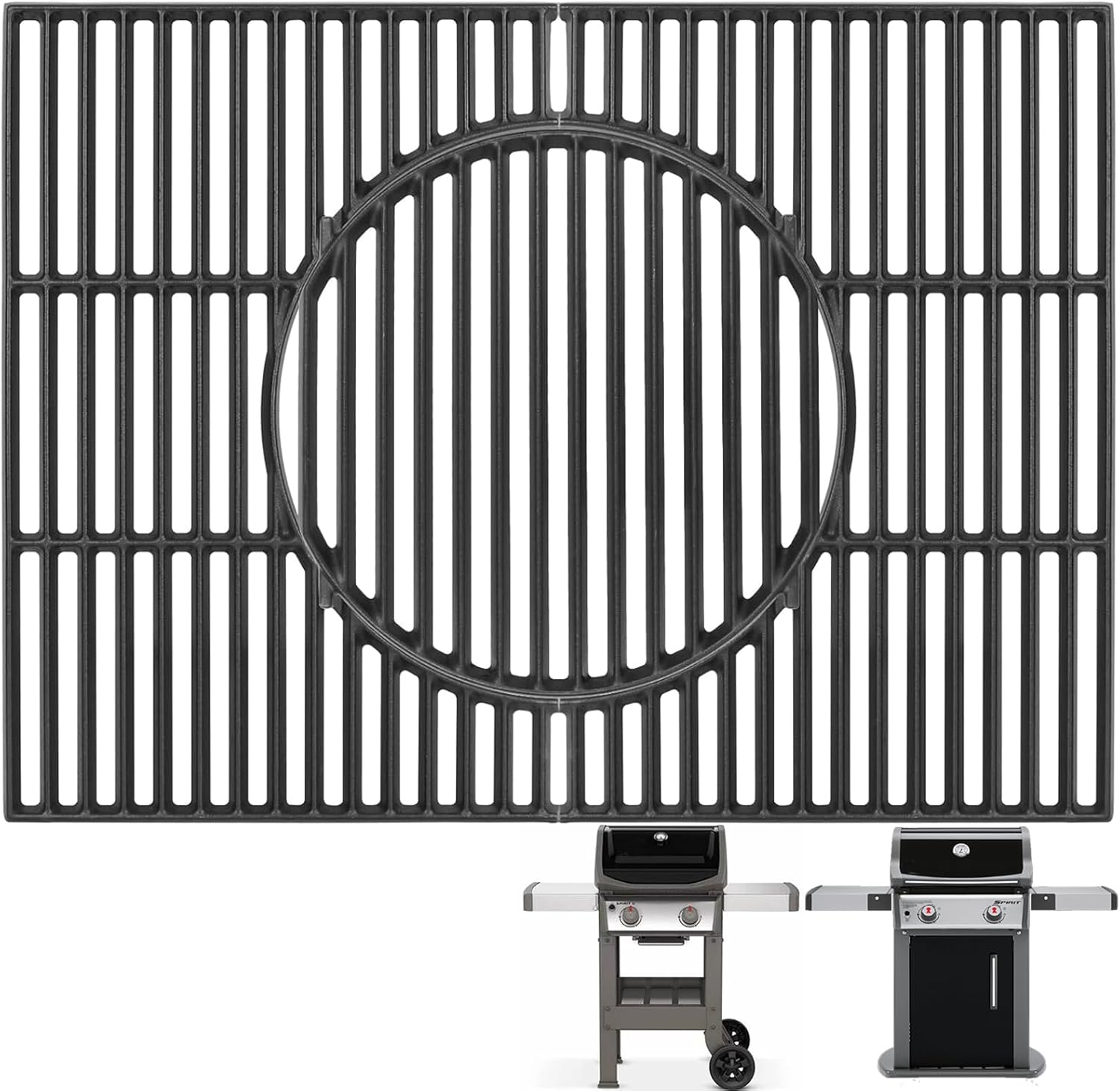 "64812 Grill Grates for Weber Gourmet BBQ System Spirit II 300 & Spirit 300 SER Cooking Grates Spirit E-310, Genesis Silver B/C, Gold/Platinum B/C, Genesis 1000-5000, for Weber Grill Parts 7638 7639"