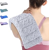 Vista 1 de SuzziPad Almohadillas térmicas para microondas para calambres, almohadilla térmica de arroz de 7 x 16 pulgadas, apta para microondas para aliviar