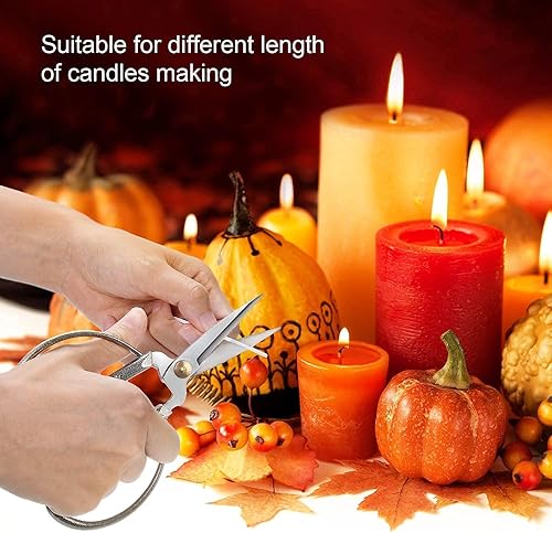 Miniatura 3 de PXBBZDQ Mecha de vela de algodón de 6 pulgadas, 100 mechas de vela preenceradas para hacer velas, mechas delgadas Lx