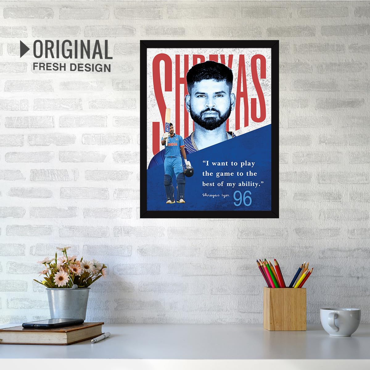 Shreyas Iyer Motivational Quotes Frames - Gift Ideas -5 Shreyas Iyer Motivational Quotes Frames - Gift Ideas -5