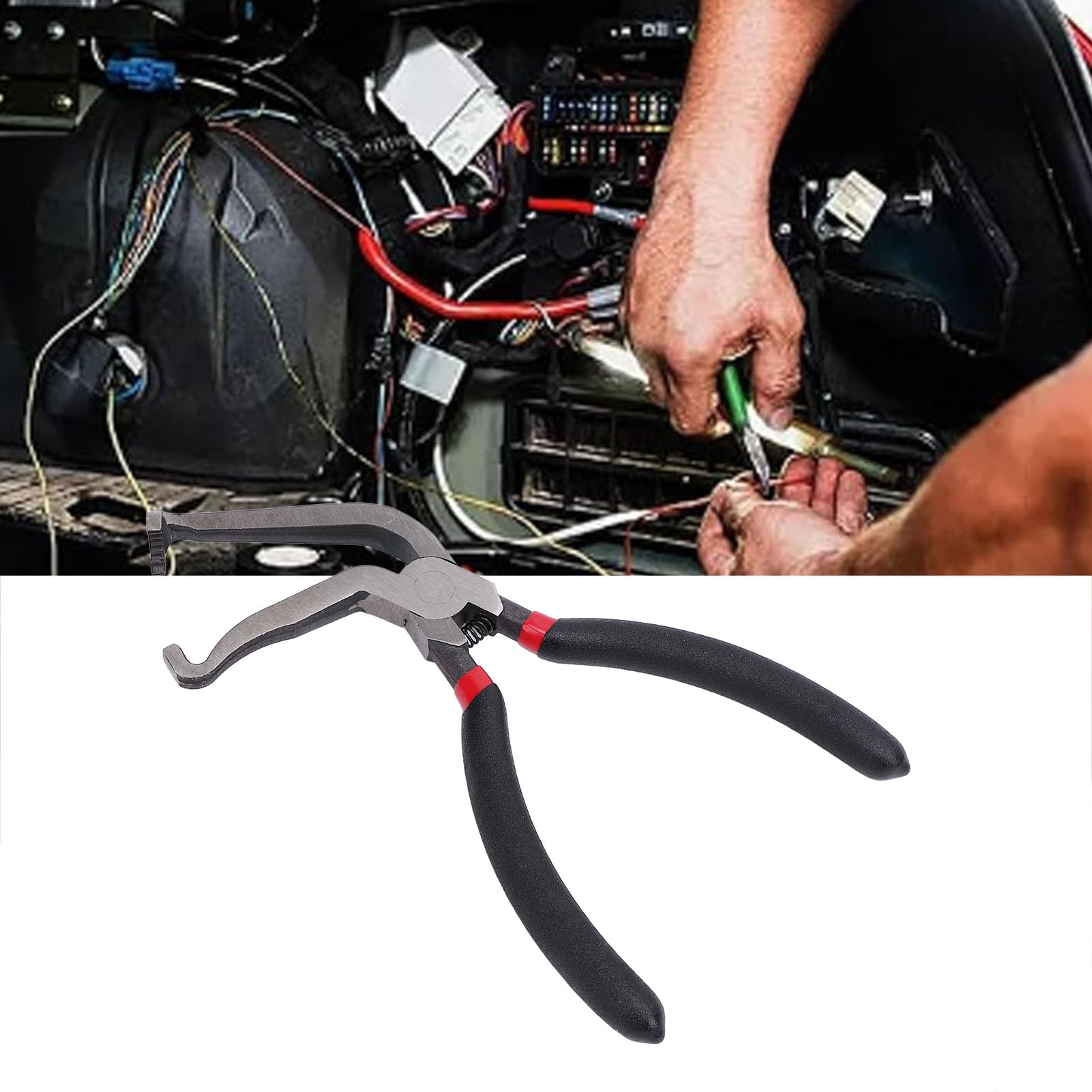 DUIMIMI Multipurpose Automotive Electrical Disconnect Pliers High Carbon Steel, Ergonomic Handle, Connector Disassembly Tool for Mechanics, Suitable for Car Electrical Work
