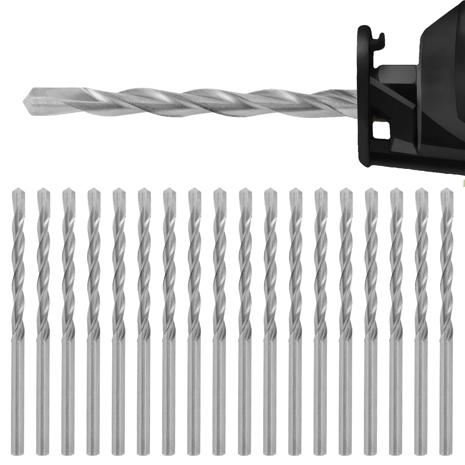 18Pcs Drywall Router Bits Set - 1/8 Inch Guide Point Cutting Drill Bits for Wood, Plastic, and Drywall, M2 High Speed Steel Rotary Tools
