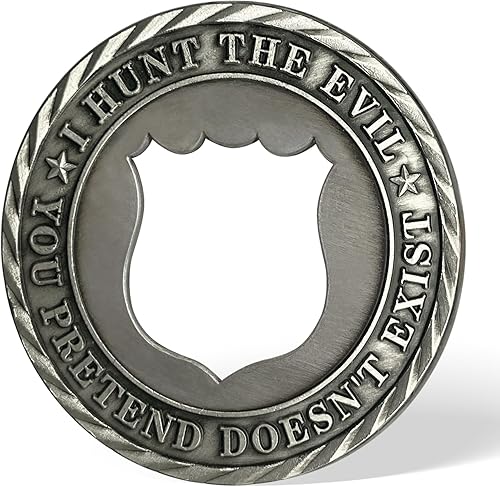 Miniatura 4 de Policía desafía monedas regalos de aplicación de la ley con símbolo de policía hueco hacia fuera