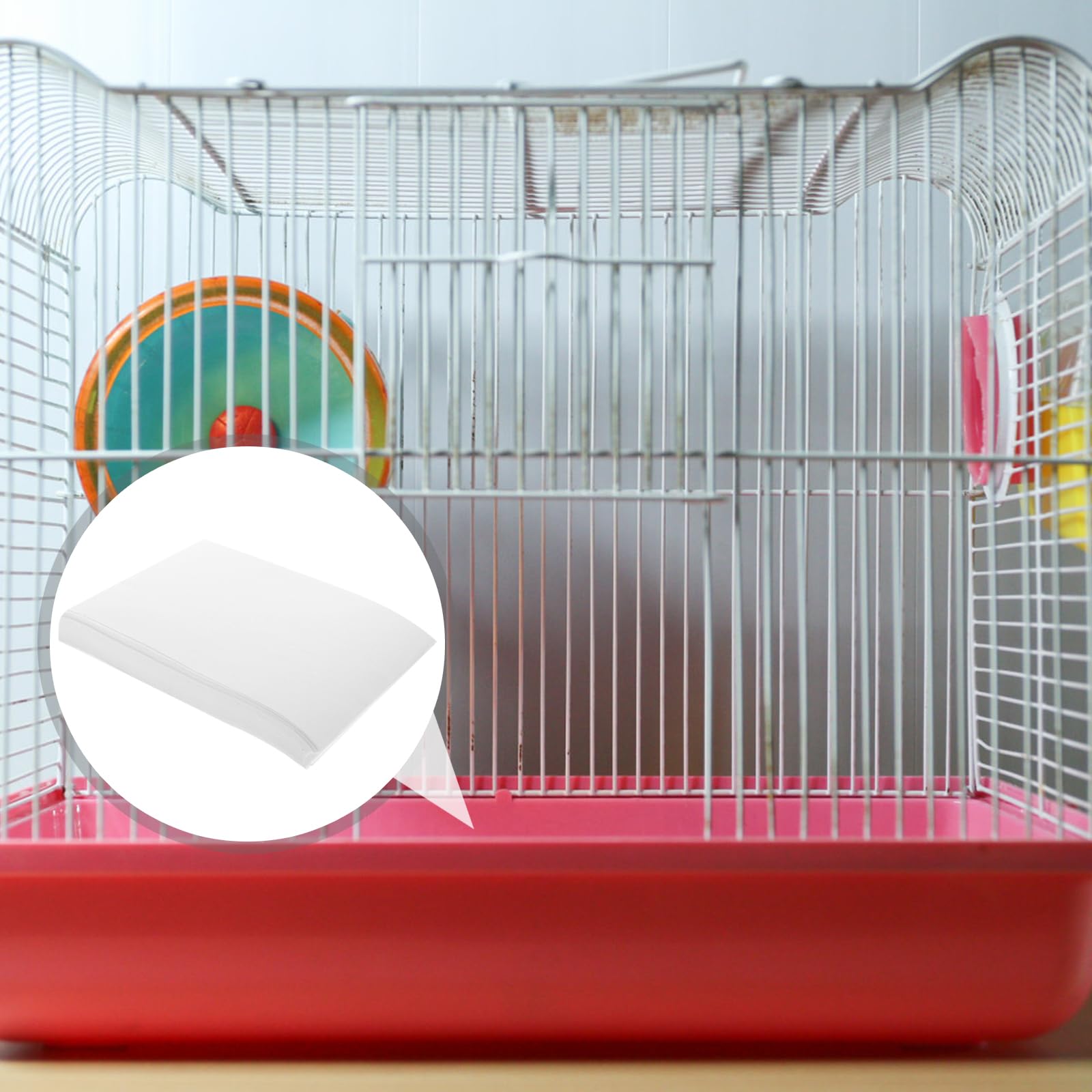 Housoutil Revêtements pour Cage à Oiseaux, 100 Pièces Cages à Perroquets Coussin, 22 * 15cm Fond De Cage Oiseaux, Coussin Doublures De Cage à Perroquet Für Den Kanarienkäfig