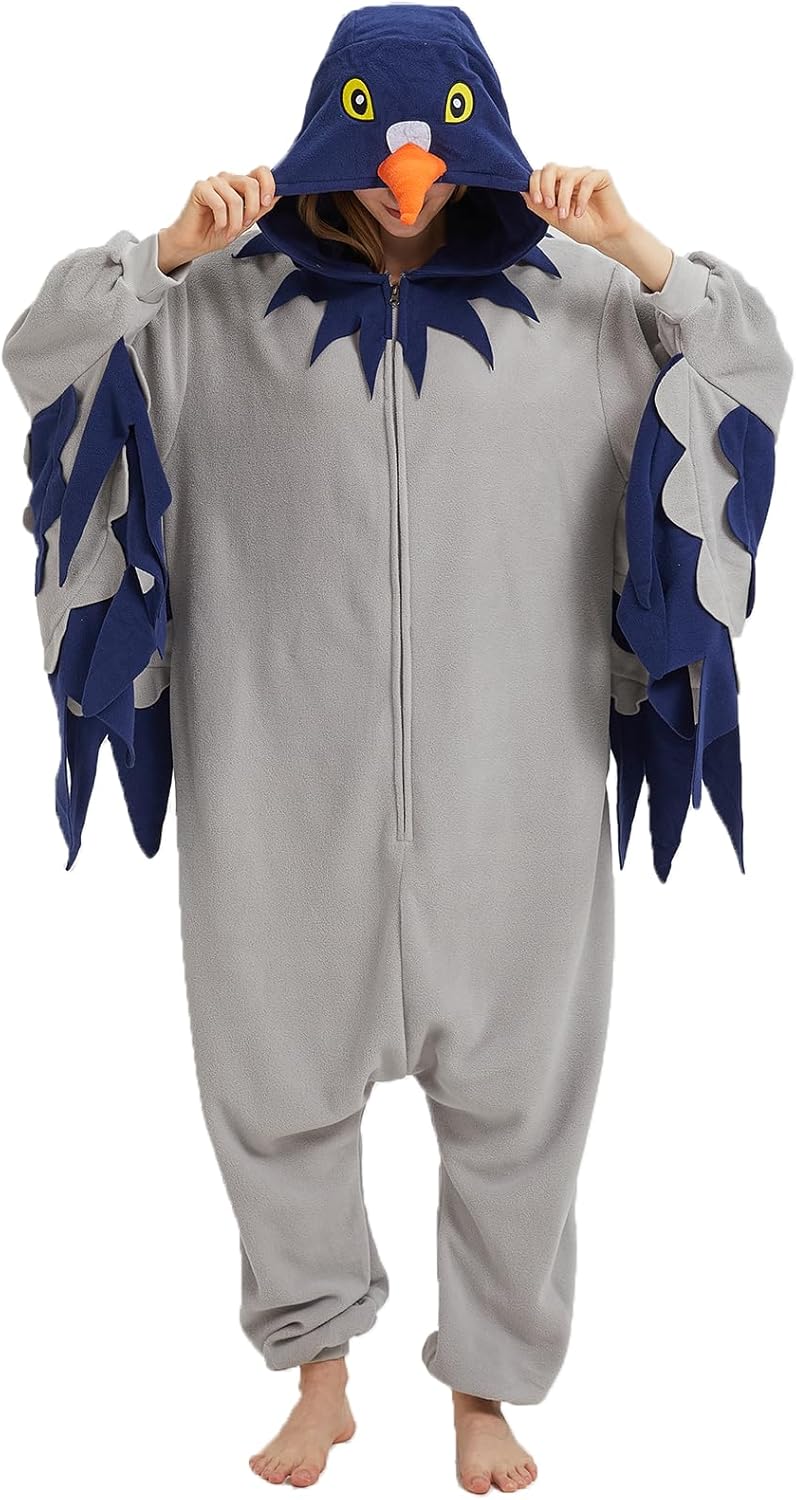 Adult Pigeon Costume, Animal Birds Onesie, Pajamas for Christmas & Halloween - Image 2