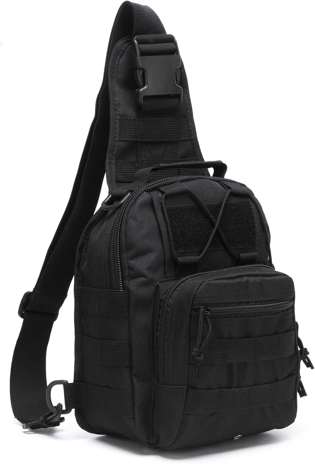 Thuram Outdoor Tactical Bag Backpack Military Sport Bag Pack Sling Shoulder Bags for Everyday and Outdoor Adventures (Black)